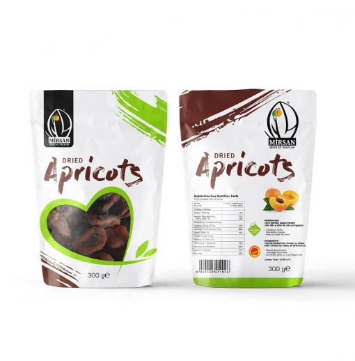 Mirsan Gida Natural Sun Dried Apricot 400g Doypack Natural Sun Dried Apricot doypack carton box foam tray pet tup  200g_250g_300g_400g_500g_600g_doypak_kuru_kayısı Gün Kurusu Malatya